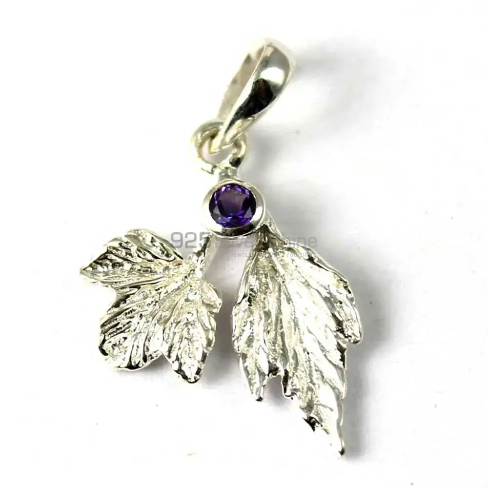 925 Sterling Silver Handmade Pendants In Amethyst Gemstone Jewelry 925SP254-2_1
