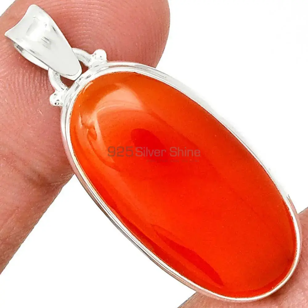 925 Sterling Silver Handmade Pendants In Carnelian Gemstone Jewelry 925SP193-1_12