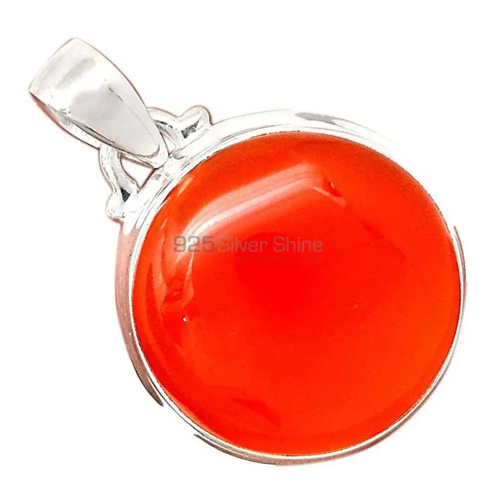 925 Sterling Silver Handmade Pendants In Carnelian Gemstone Jewelry 925SP193-1_13