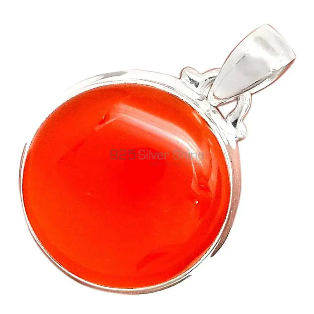 925 Sterling Silver Handmade Pendants In Carnelian Gemstone Jewelry 925SP193-1_14