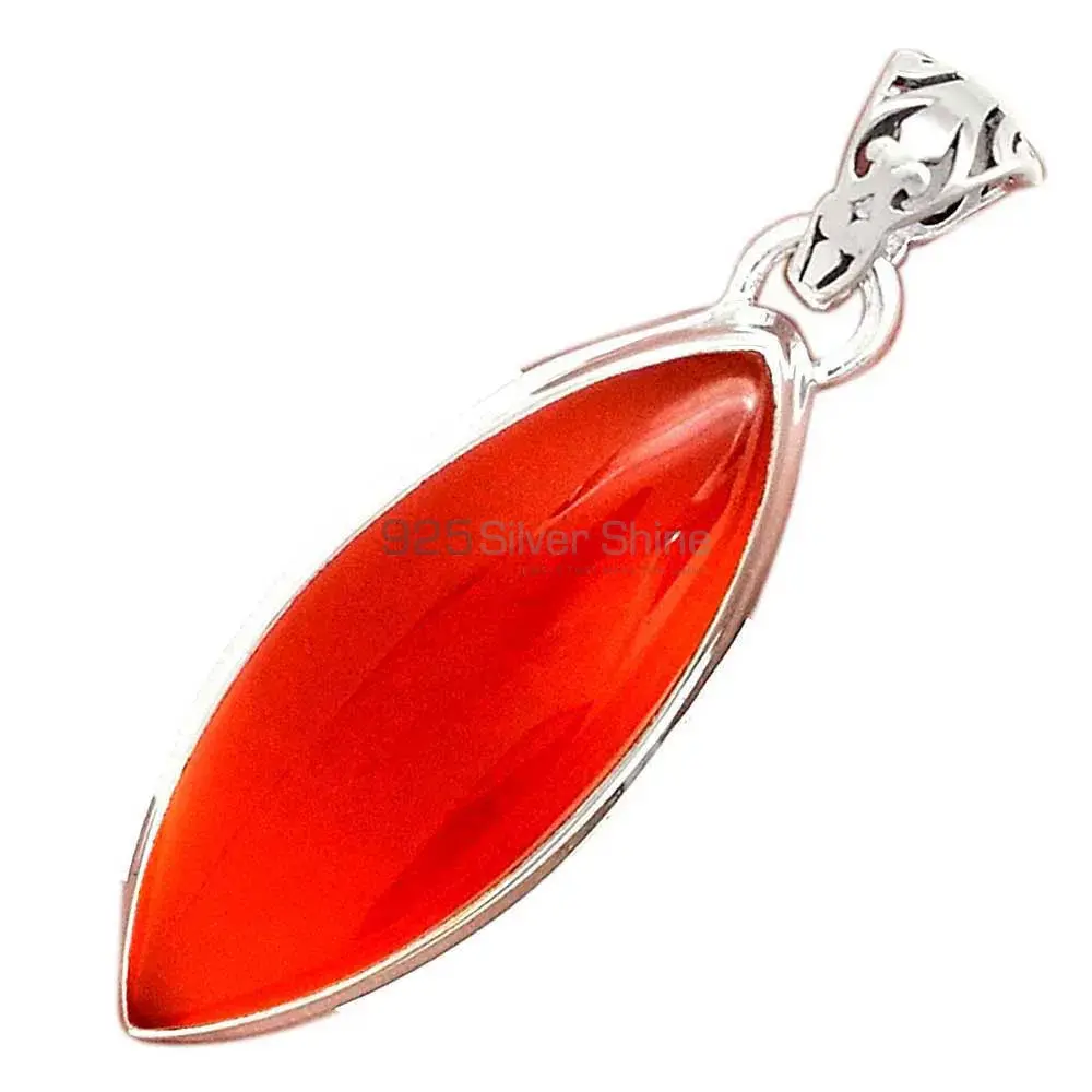 925 Sterling Silver Handmade Pendants In Carnelian Gemstone Jewelry 925SP193-1_18