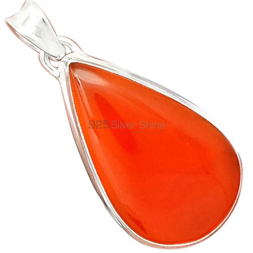 925 Sterling Silver Handmade Pendants In Carnelian Gemstone Jewelry 925SP193-1_5