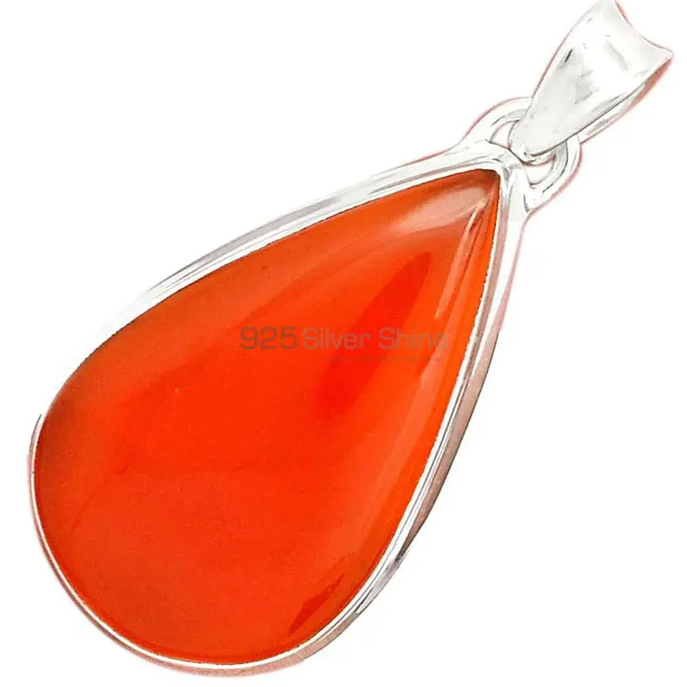 Best Quality 925 Sterling Silver Handmade Pendants In Carnelian Gemstone Jewelry 925SP193-1_5