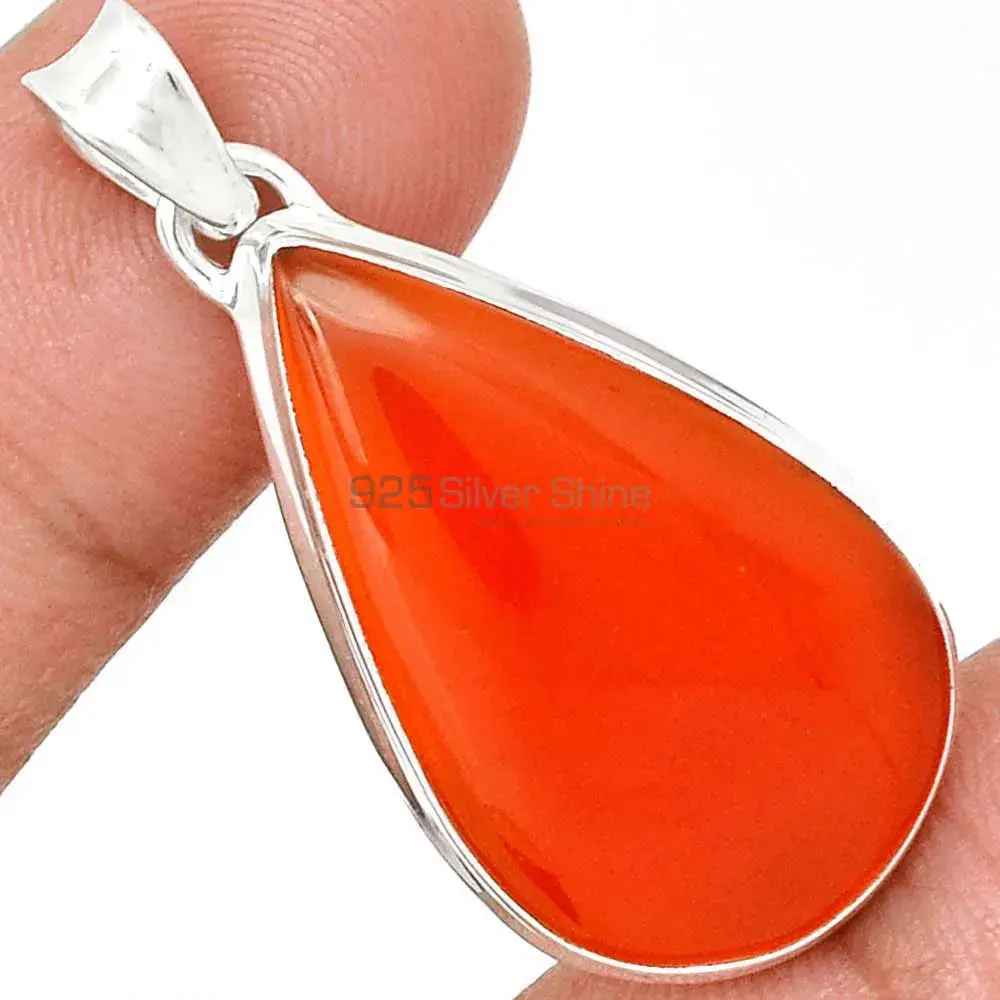 925 Sterling Silver Handmade Pendants In Carnelian Gemstone Jewelry 925SP193-1_8