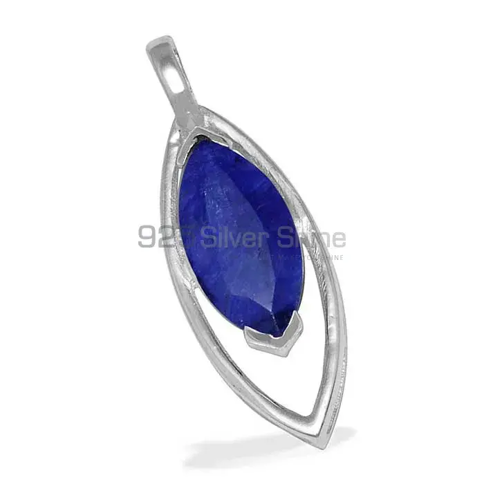 Best Quality 925 Sterling Silver Handmade Pendants In Lapis Gemstone Jewelry 925SP1476_0