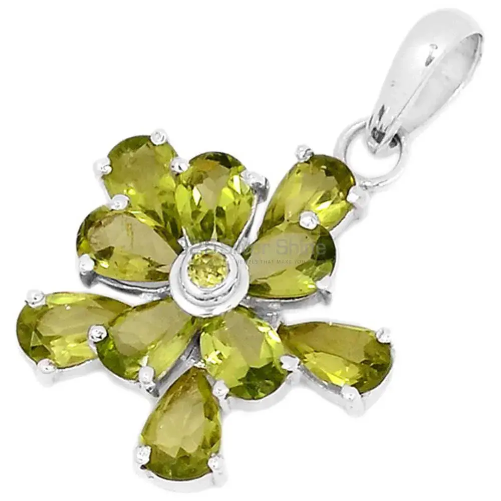 Best Quality 925 Sterling Silver Handmade Pendants In Peridot Gemstone Jewelry 925SP269-6_0