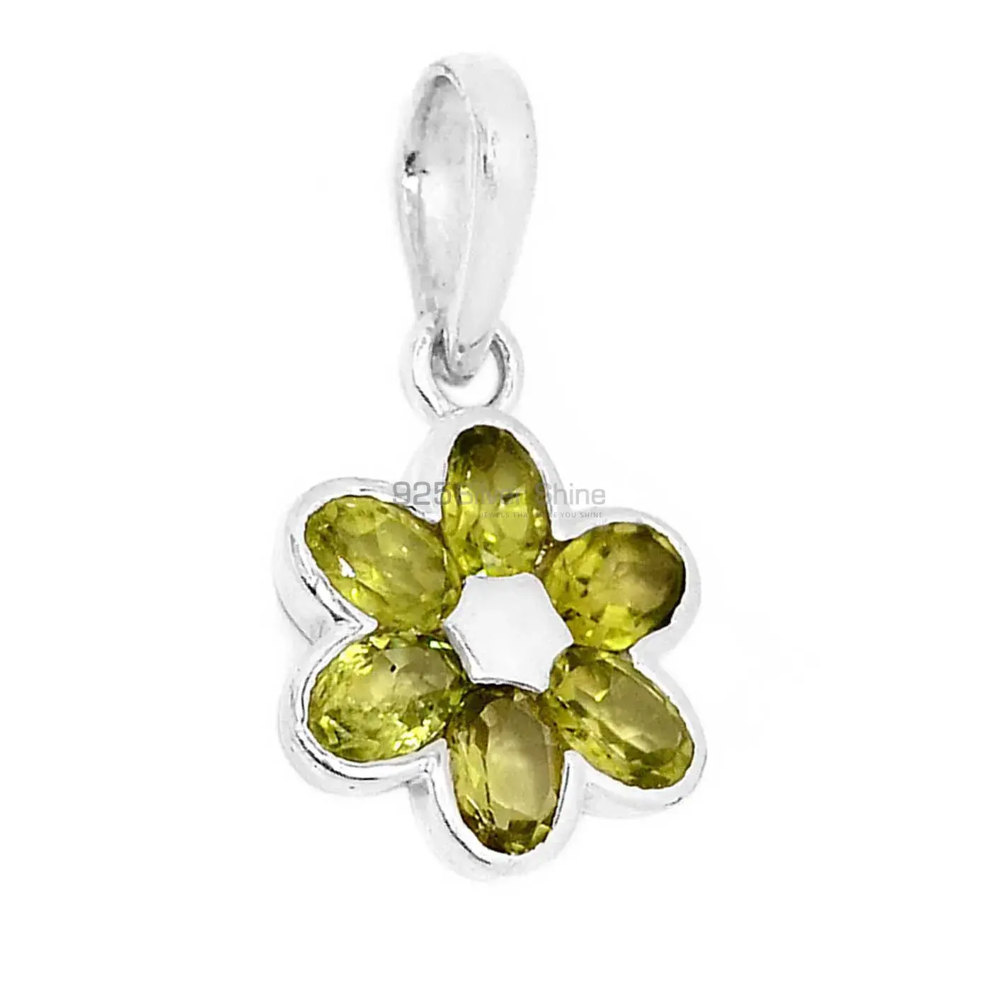 Best Quality 925 Sterling Silver Handmade Pendants In Peridot Gemstone Jewelry 925SSP303-4_1