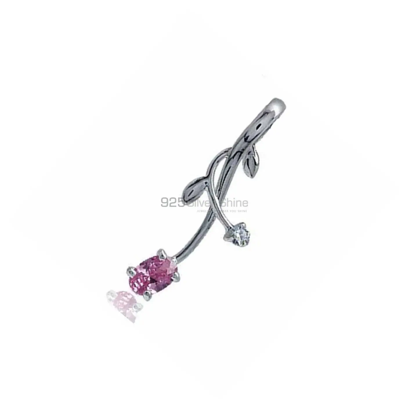 Best Quality 925 Sterling Silver Handmade Pendants In Pink Tourmaline Gemstone Jewelry 925SP05_1