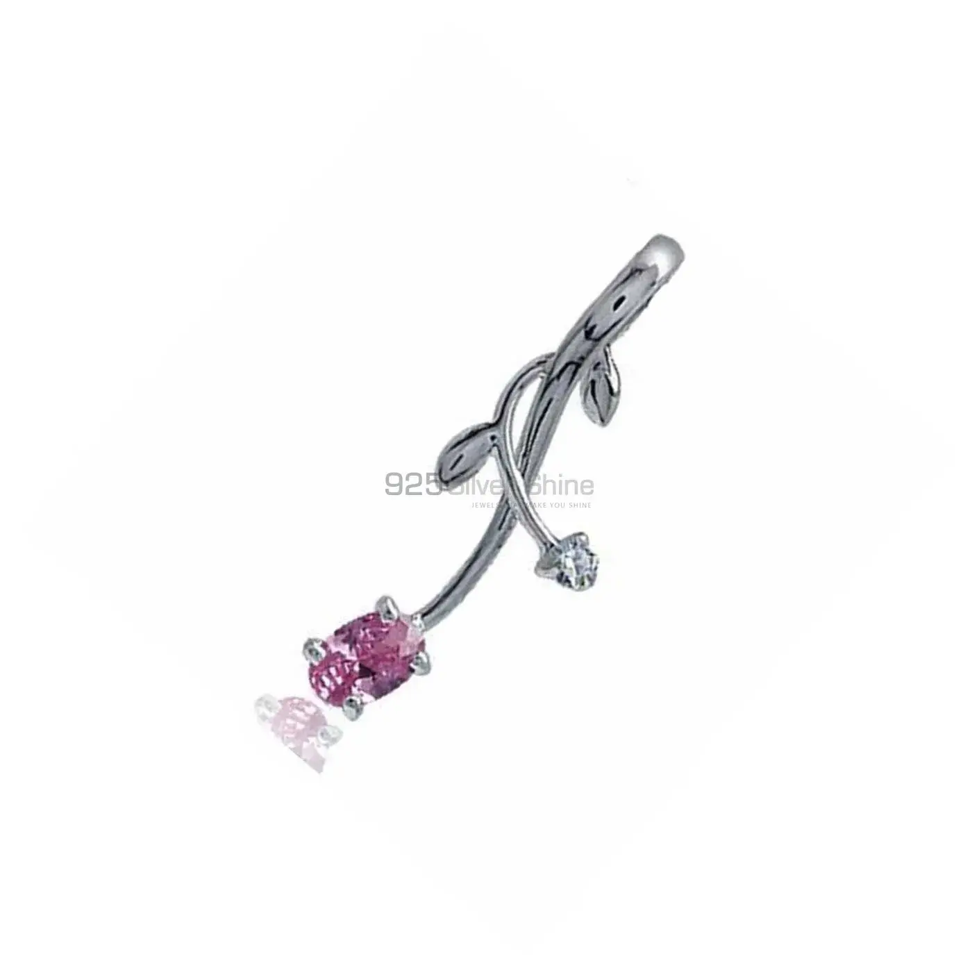 925 Sterling Silver Handmade Pendants In Pink Tourmaline Gemstone Jewelry 925SP05_2