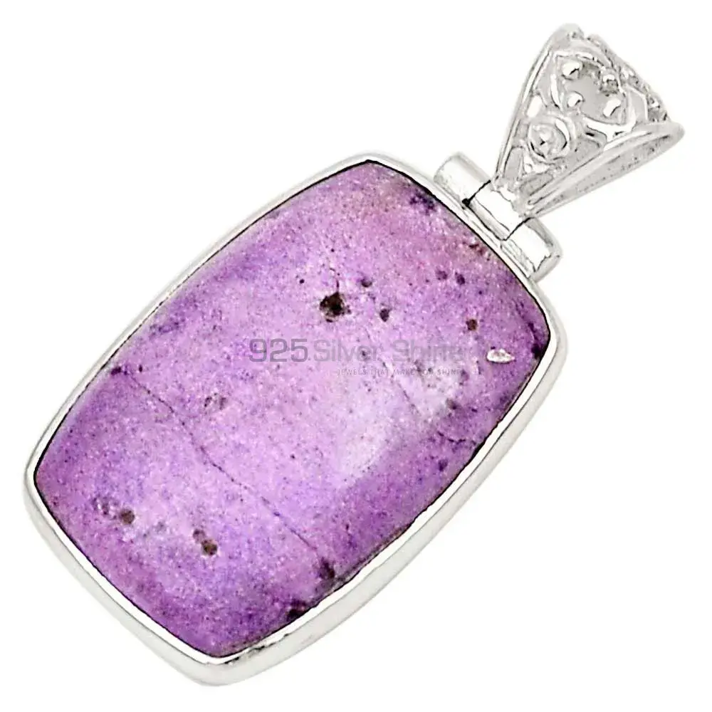 925 Sterling Silver Handmade Pendants In Purpurite Gemstone Jewelry 925SP153_1