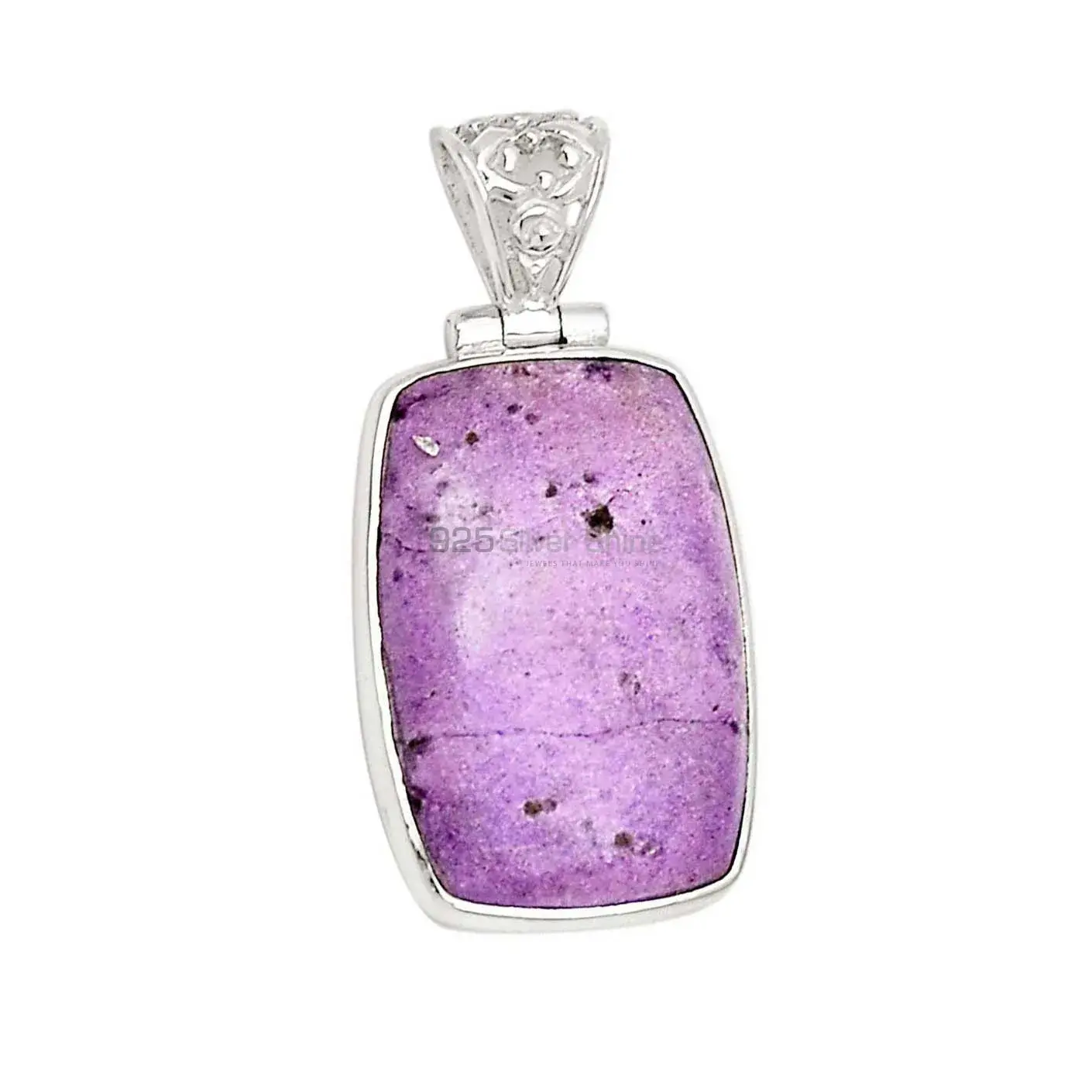 925 Sterling Silver Handmade Pendants In Purpurite Gemstone Jewelry 925SP153_2