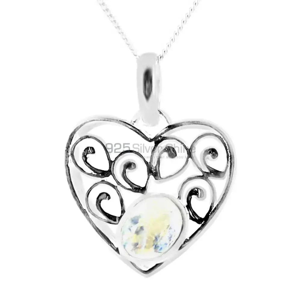 Best Quality 925 Sterling Silver Handmade Pendants In Rainbow Gemstone Jewelry 925SP222-8