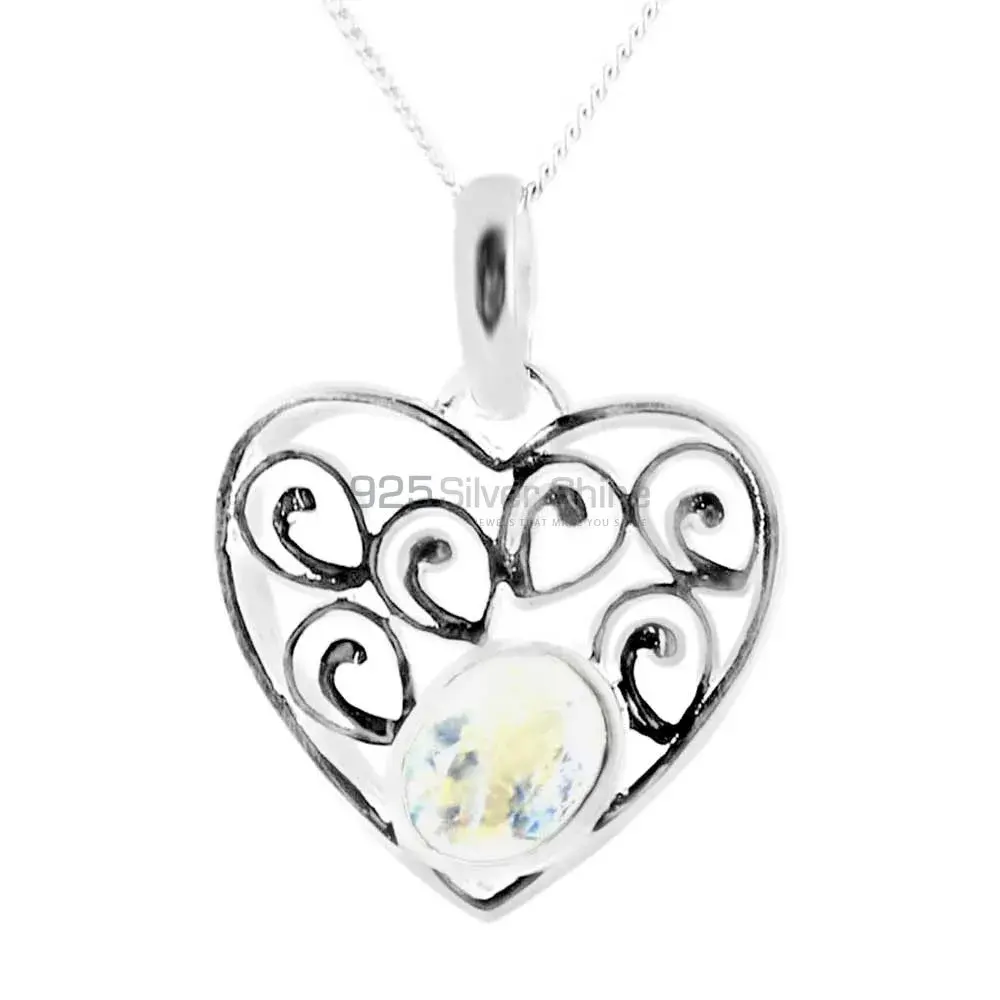 925 Sterling Silver Handmade Pendants In Rainbow Gemstone Jewelry 925SP222-8_0