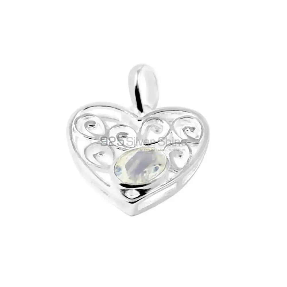 925 Sterling Silver Handmade Pendants In Rainbow Gemstone Jewelry 925SP222-8_1