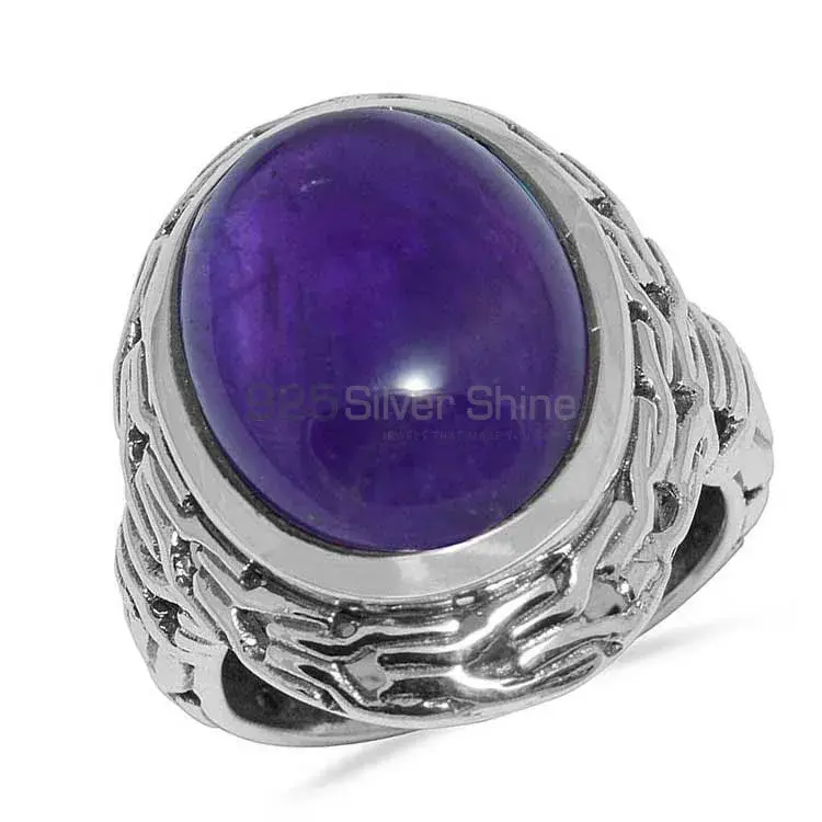 Amethyst Sterling Silver Men's Rings 925SR1645_0