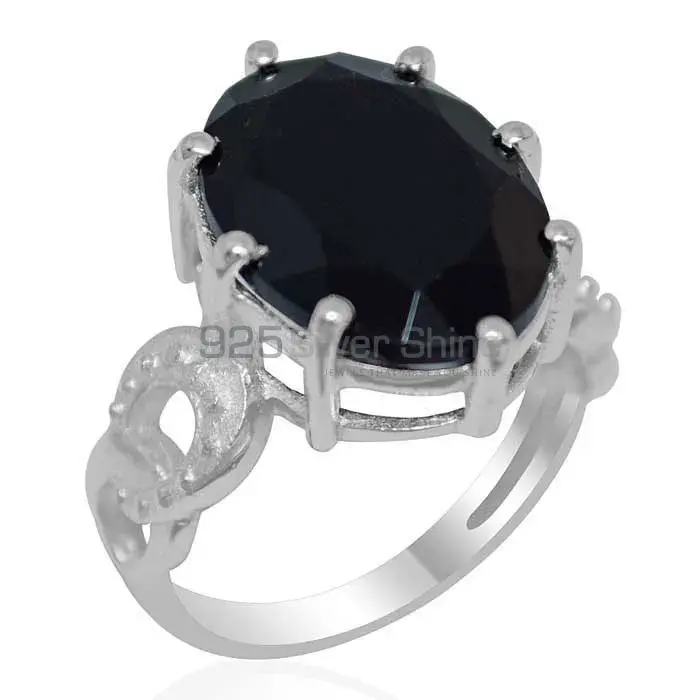 925 Sterling Silver Handmade Rings In Black Onyx Gemstone Jewelry 925SR1870_0