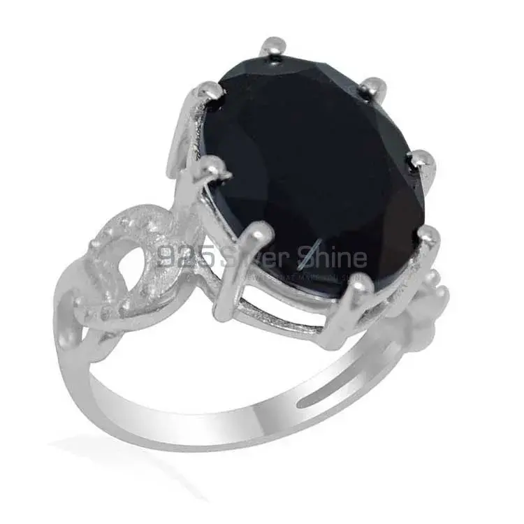 925 Sterling Silver Handmade Rings In Black Onyx Gemstone Jewelry 925SR1870_0
