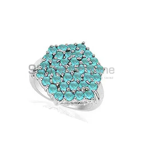 Best Quality 925 Sterling Silver Handmade Rings In Blue Topaz Gemstone Jewelry 925SR2028_0