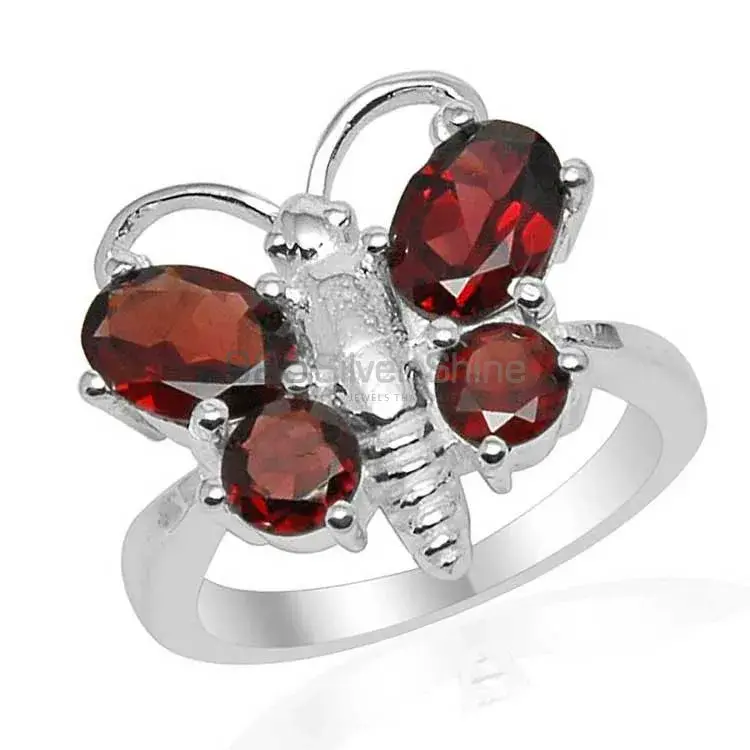 925 Sterling Silver Handmade Rings In Garnet Gemstone Jewelry 925SR1566_1
