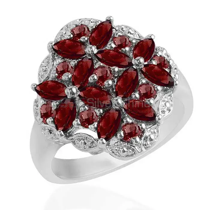 925 Sterling Silver Handmade Rings In Garnet Gemstone Jewelry 925SR1724_0