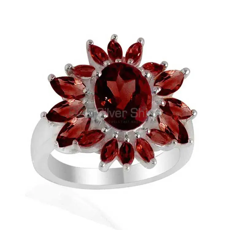 Best Quality 925 Sterling Silver Handmade Rings In Garnet Gemstone Jewelry 925SR2107_0