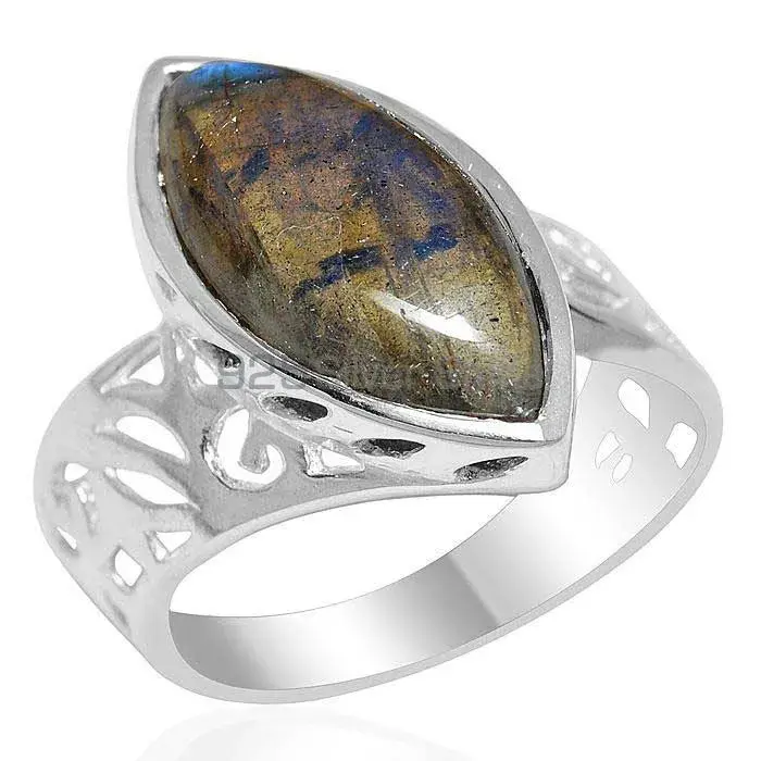 925 Sterling Silver Handmade Rings In Labradorite Gemstone Jewelry 925SR2186