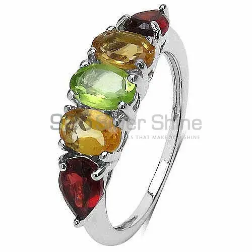 Best Quality 925 Sterling Silver Handmade Rings In Multi Gemstone Jewelry 925SR3316_1