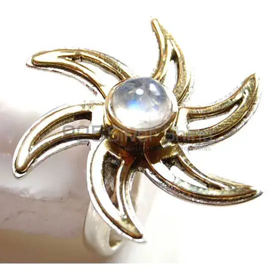 925 Sterling Silver Handmade Rings In Rainbow Moonstone Jewelry 925SR3789