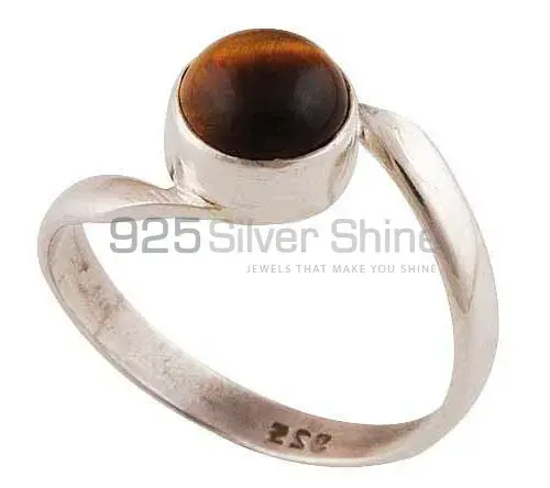 925 Sterling Silver Handmade Rings In Tiger's Eye Gemstone Jewelry 925SR2827