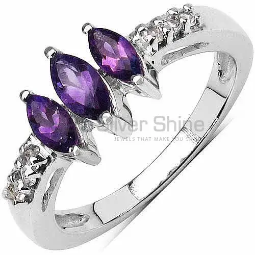 Best Quality 925 Sterling Silver Rings In Amethyst Gemstone Jewelry 925SR3140