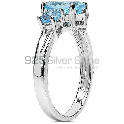 Best Quality 925 Sterling Silver Rings In Blue Topaz Gemstone Jewelry 925SR3061_0
