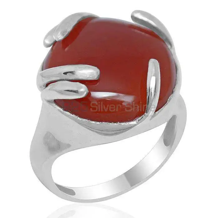 Best Quality 925 Sterling Silver Rings In Carnelian Gemstone Jewelry 925SR1946