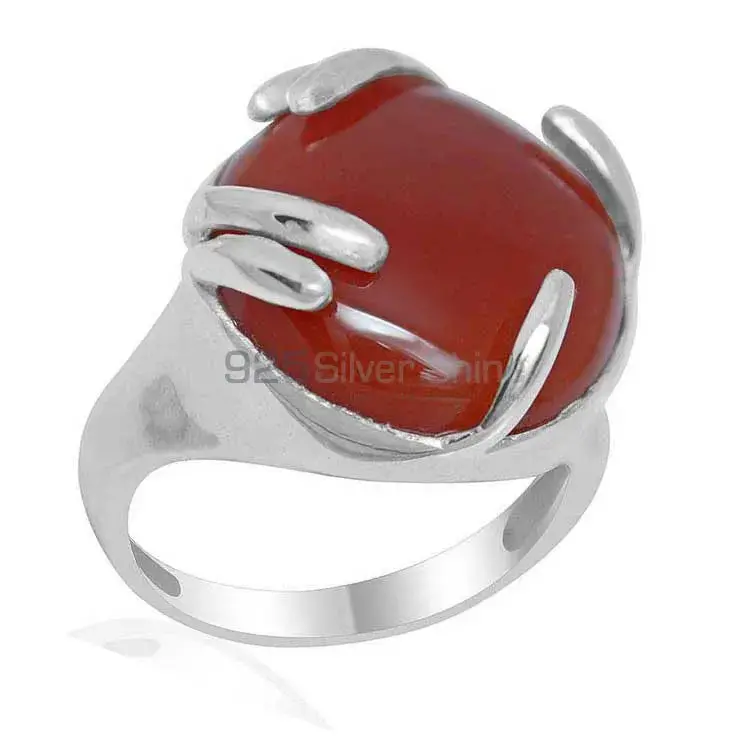 Best Quality 925 Sterling Silver Rings In Carnelian Gemstone Jewelry 925SR1946_0