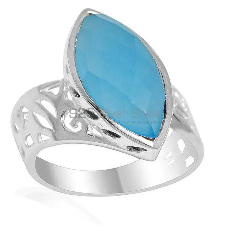 925 Sterling Silver Rings In Chalcedony Gemstone Jewelry 925SR2183_0