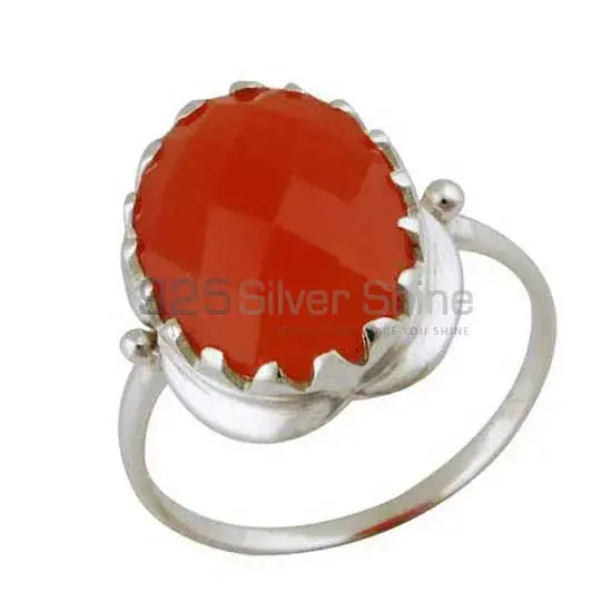 925 Sterling Silver Rings In Carnelian Gemstone Jewelry 925SR3392_1