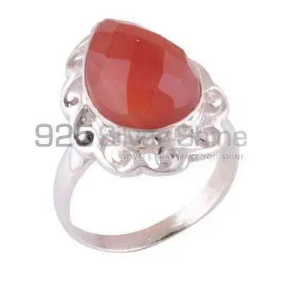 Best Quality 925 Sterling Silver Rings In Carnelian Gemstone Jewelry 925SR3901