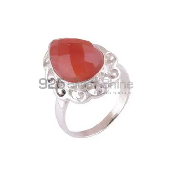 925 Sterling Silver Rings In Carnelian Gemstone Jewelry 925SR3901_1