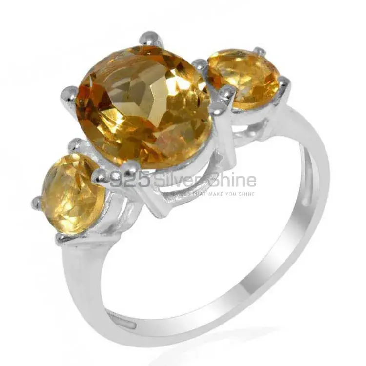 925 Sterling Silver Rings In Citrine Gemstone Jewelry 925SR1405_1