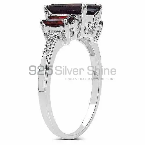 Best Quality 925 Sterling Silver Rings In Garnet Gemstone Jewelry 925SR3234_0