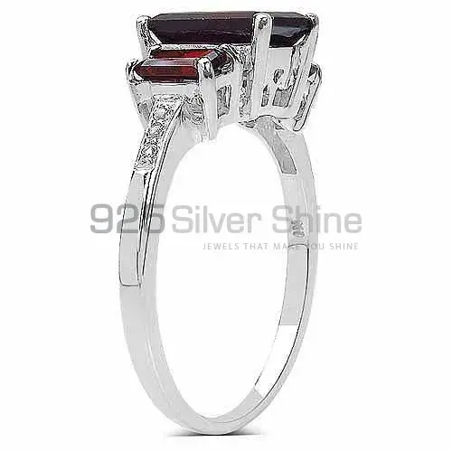 925 Sterling Silver Rings In Garnet Gemstone Jewelry 925SR3234_1