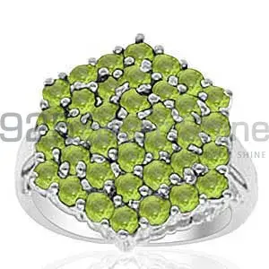 Best Quality 925 Sterling Silver Rings In Peridot Gemstone Jewelry 925SR2025
