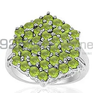 925 Sterling Silver Rings In Peridot Gemstone Jewelry 925SR2025