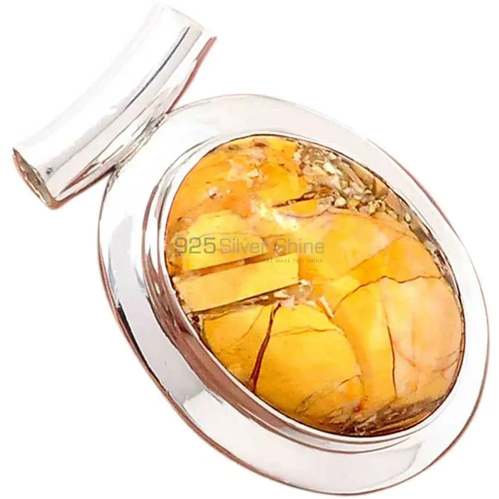 Brecciated Mookaite Gemstone Handmade Pendants In 925 Sterling Silver Jewelry 925SP176_0