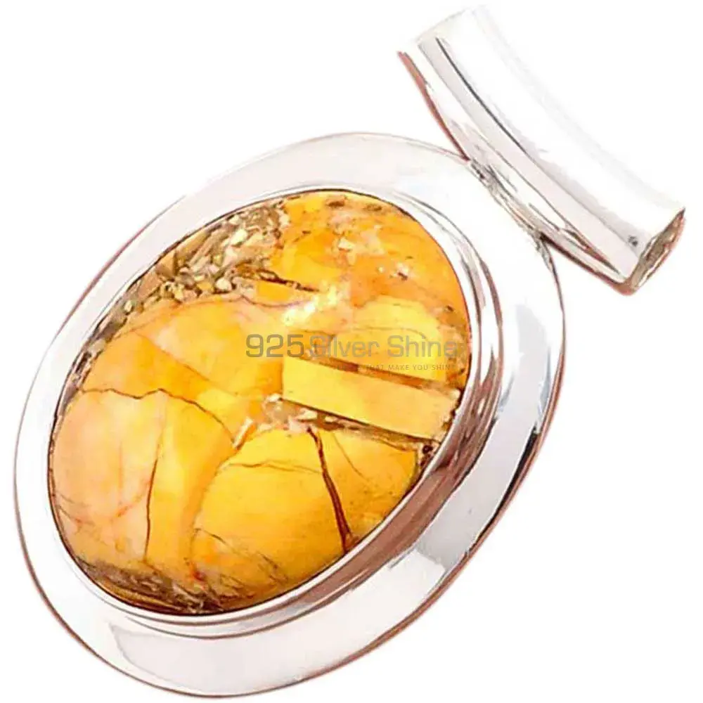 Best Quality Brecciated Mookaite Gemstone Handmade Pendants In 925 Sterling Silver Jewelry 925SP176_0