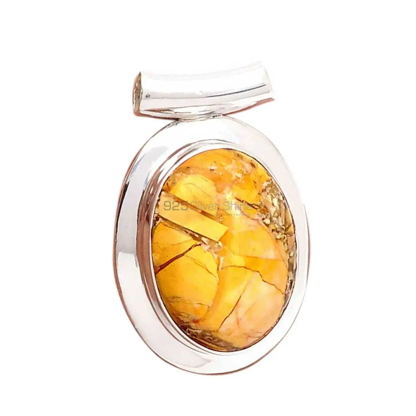 Brecciated Mookaite Gemstone Handmade Pendants In 925 Sterling Silver Jewelry 925SP176_2