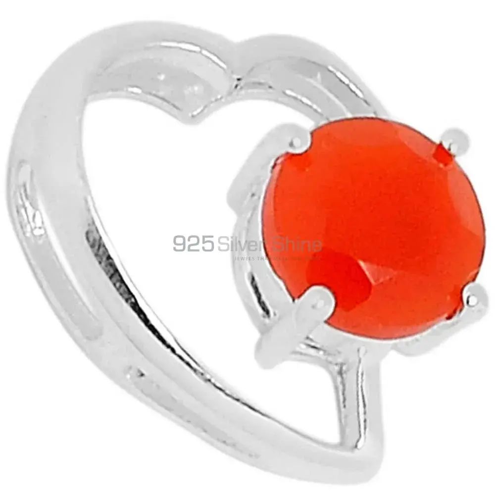 Carnelian Gemstone Handmade Pendants In Solid Sterling Silver Jewelry 925SSP310-4