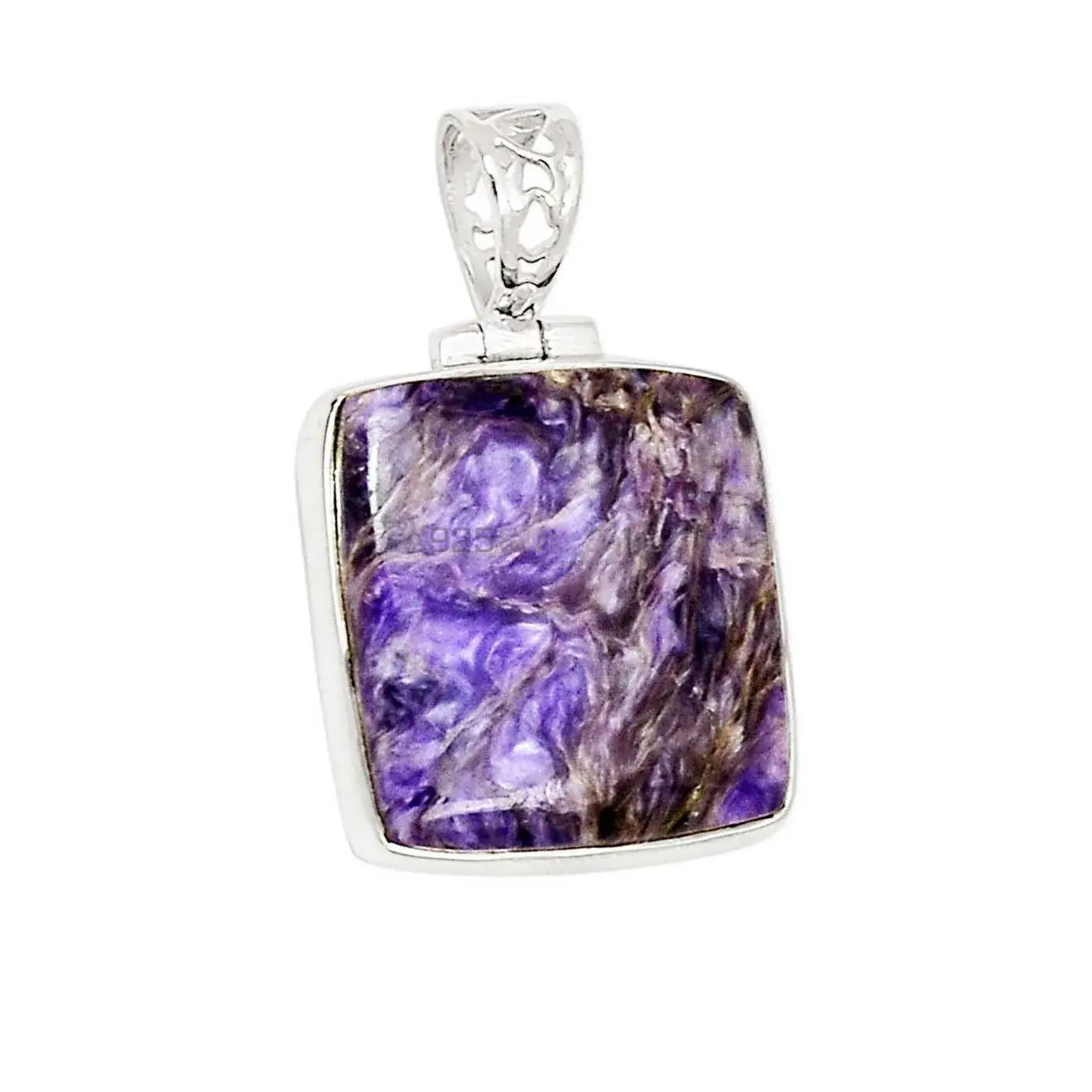 Charoite Gemstone Handmade Pendants In Solid Sterling Silver Jewelry 925SP182_3