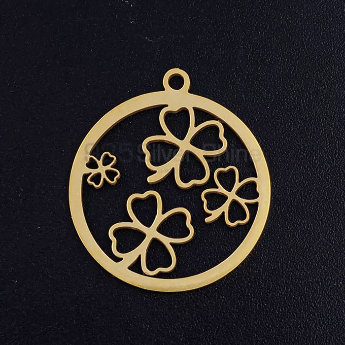 Best Quality Clover Minimalist Pendant In 925 Sterling Silver CFMP43_0