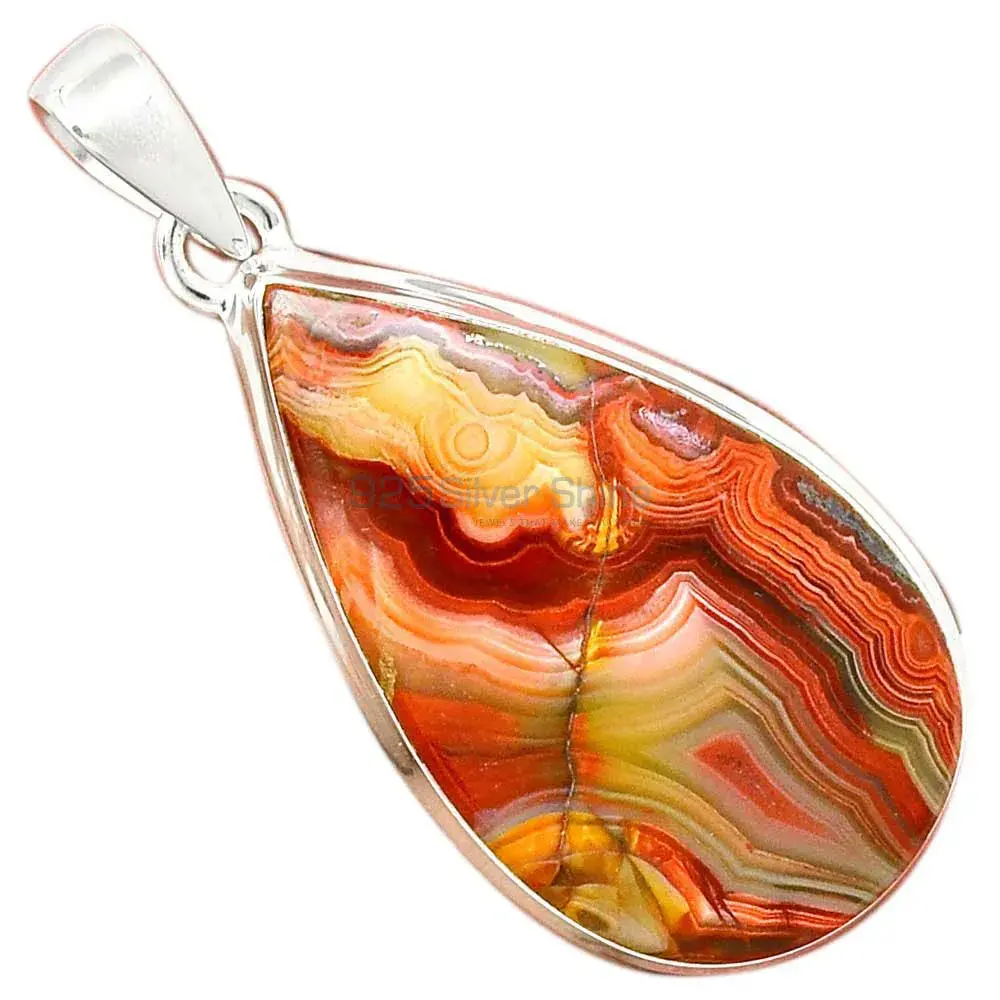 Best Quality Crazy Lace Agate Gemstone Pendants Suppliers In 925 Fine Silver Jewelry 925SP128_15
