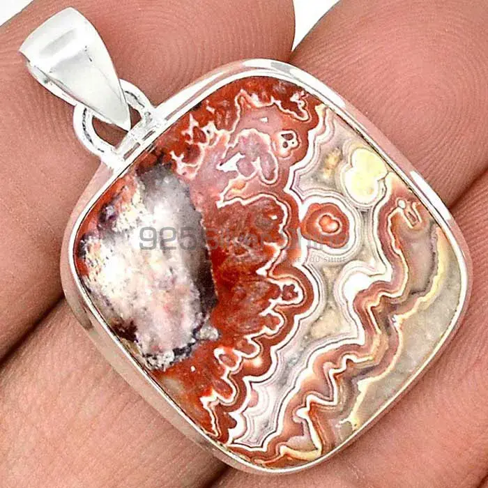 Best Quality Crazy Lace Agate Gemstone Pendants Suppliers In 925 Fine Silver Jewelry 925SP128_4